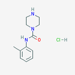 N-o-tolylpiperazine-1-carboxamide hydrochloride结构式