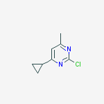 Structure of 2-chloro-4-cyclopropyl-6-methylpyrimidine