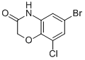 6-BROMO-8-CHLORO-2H-BENZO[B][1,4]OXAZIN-3(4H)-ONE结构式