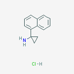 1-Naphthalen-1-yl-cyclopropylamine hydrochloride结构式
