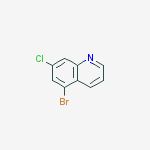 Structure of 5-bromo-7-chloroquinoline