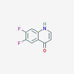 6,7-difluoroquinolin-4-ol结构式