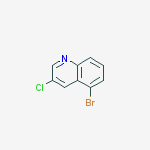 Structure of 5-broMo-3-chloroquinoline