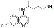 Structure of 4-n-(7-chloroquinolin-4-yl)-1,1,2,2-tetradeuteriopentane-1,4-diamine