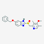 Structure of 5-BENZYLOXY OMEPRAZOLE