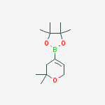 Structure of 2-(2,2-dimethyl-3,6-dihydro-2H-pyran-4-yl)-4,4,5,5-tetramethyl-1,3,2-dioxaborolane