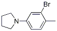 Structure of 1-(3-Bromo-4-methylphenyl)pyrrolidine