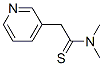 Structure of 3-Pyridineethanethioamide,  N,N-dimethyl-