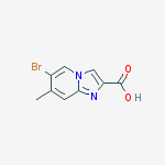 6-Bromo-7-methylimidazo[1,2-a]pyridine-2-carboxylic acid结构式