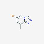 6-Bromo-8-methyl-[1,2,4]triazolo[4,3-a]pyridine结构式