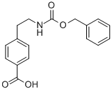 Structure of 4-(2-CBZ-AMINOETHYL)BENZOIC ACID