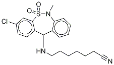 Structure of Decarboxy Tianeptine-d12 Nitrile