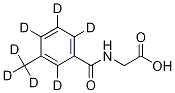 N-(3-Methyl-d3-benzoyl-d4)glycine结构式