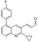 Structure of (E)-3-[2-CYCLOPROPYL-4-(4-FLUOROPHENYL)-3-QUINOLYL]-ACROLEIN