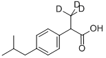 Structure of (+/-)-IBUPROFEN-D3
