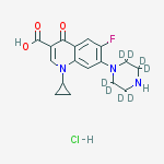 Structure of Ciprofloxacin-D8