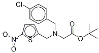 1,1-Dimethylethyl-N-[(4-chlorophenyl)methyl]-N-[(5-nitro-2-thienyl)methyl])glycinate结构式