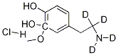 3-Methoxy Dopamine-d4 Hydrochloride结构式