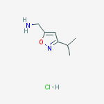 Structure of C-(3-Isopropyl-isoxazol-5-yl)-methylamine hydrochloride
