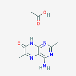 Structure of 4-AMINO-2,6-DIMETHYL-7(8H)-PTERIDONE ACETIC ACID SALT