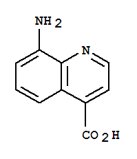 8-氨基喹啉-4-羧酸结构式