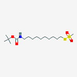 Structure of Tert-butyl N-(10-methylsulfonylsulfanyldecyl)carbamate