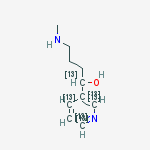 Structure of 4-(METHYLAMINO)-1-(3-PYRIDYL)-1-BUTANOL-1,2',3',4',5',6'-13C6