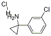 CyclopropanaMine, 1-(3-chlorophenyl)-, hydrochloride结构式