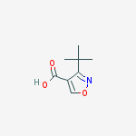 Structure of 3-tert-butylisoxazole-4-carboxylic acid