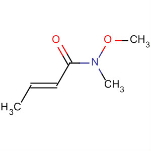 Structure of 2-Butenamide, N-methoxy-N-methyl-, (2E)-