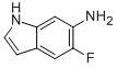 Structure of 1H-Indol-6-amine,5-fluoro-
