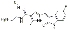 Structure of N-(2-AMinoethyl)-5-[(Z)-(5-fluoro-1,2-dihydro-2-oxo-3H-indol-3-ylidene)Methyl]-2,4-diMethyl-1H-pyrrole-3-carboxaMide Hydrochloride