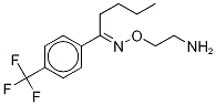 Structure of 2-[(e)-1-[4-(trifluoromethyl)phenyl]pentylideneamino]oxyethanamine