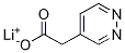 Structure of 4-Pyridazineacetic acid lithium salt