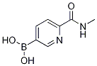 Structure of [6-(methylcarbamoyl)pyridin-3-yl]boronic acid