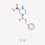 Structure of (R)-1-Benzyl 3-Methyl piperazine-1,3-dicarboxylate hydrochloride