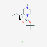 (S)-1N-BOC-2-(S-1-METHYLPROPYL)PIPERAZINE-HCl结构式