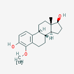 Structure of (8R,9S,13S,14S,17S)-4-methoxy-13-methyl-6,7,8,9,11,12,14,15,16,17-decahydrocyclopenta[a]phenanthrene-3,17-diol