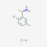 Structure of (S)-1-(2-FLUORO-5-METHYLPHENYL)ETHANAMINE-HCL