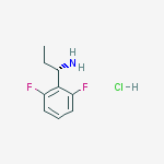 Structure of (1S)-1-(2,6-difluorophenyl)propan-1-amine,hydrochloride