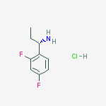 Structure of (S)-1-(2,4-DIFLUOROPHENYL)PROPAN-1-AMINE-HCL
