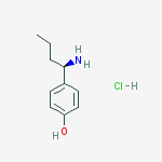 4-[(1R)-1-aminobutyl]phenol,hydrochloride结构式