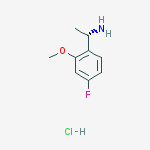 Structure of (S)-1-(4-FLUORO-2-METHOXYPHENYL)ETHANAMINE-HCL