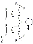 Structure of (S)-2-{Bis[3,5-bis(trifluoromethyl)phenyl]methyl}pyrrolidine  hydrochloride