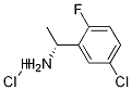 Structure of (1R)-1-(5-CHLORO-2-FLUOROPHENYL)ETHYLAMINE-HCl