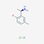 Structure of (1R)-1-(2-fluoro-5-methylphenyl)ethanamine,hydrochloride