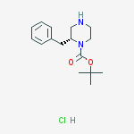 Structure of (R)-1-N-BOC-2-BENZYLPIPERAZINE-HCl