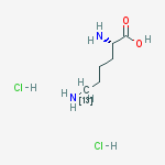 Structure of L-Lysine-6-13C dihydrochloride