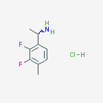 (1S)-1-(2,3-difluoro-4-methylphenyl)ethanamine,hydrochloride结构式