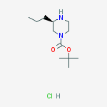 Structure of (R)-4-N-BOC-2-PROPYLPIPERAZINE-HCL